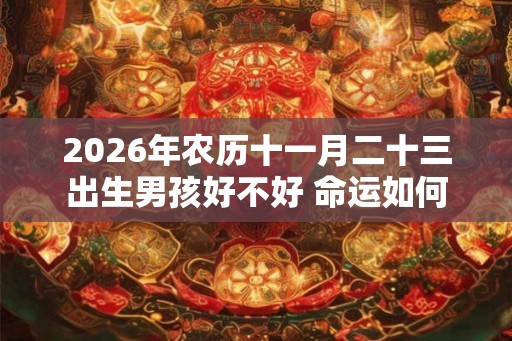 2026年农历十一月二十三出生男孩好不好 命运如何
