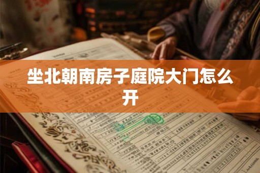 坐北朝南房子庭院大门怎么开