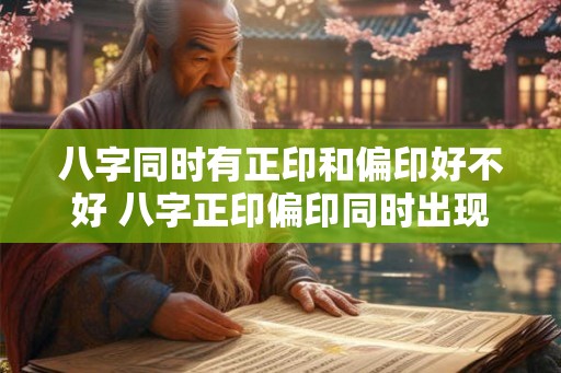 八字同时有正印和偏印好不好 八字正印偏印同时出现有利吗