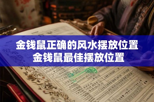 金钱鼠正确的风水摆放位置 金钱鼠最佳摆放位置