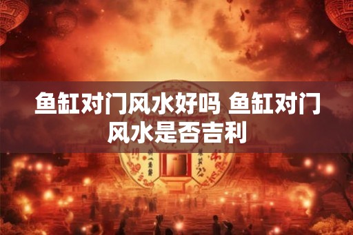 鱼缸对门风水好吗 鱼缸对门风水是否吉利