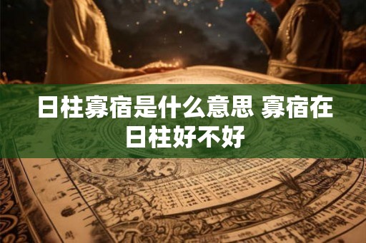 日柱寡宿是什么意思 寡宿在日柱好不好