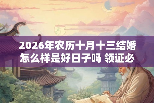 2026年农历十月十三结婚怎么样是好日子吗 领证必备证件 2026年农历十月十三结婚怎么样是好日子吗 领证必备证件