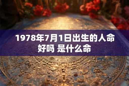 1978年7月1日出生的人命好吗 是什么命 1978年7月1日出生的人命好吗 是什么命