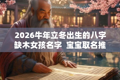 2026牛年立冬出生的八字缺木女孩名字  宝宝取名推荐