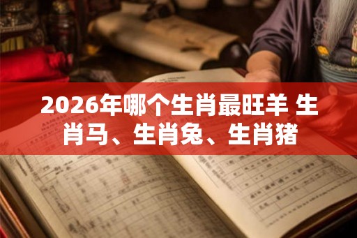 2026年哪个生肖最旺羊 生肖马、生肖兔、生肖猪