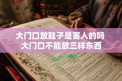 大门口放鞋子是害人的吗 大门口不能放三样东西