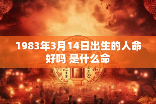1983年3月14日出生的人命好吗 是什么命
