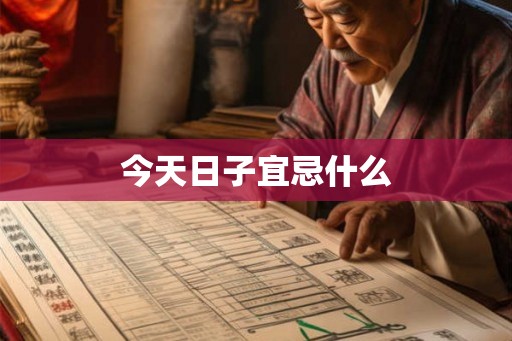 今天日子宜忌什么