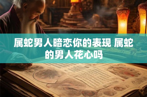 属蛇男人暗恋你的表现 属蛇的男人花心吗