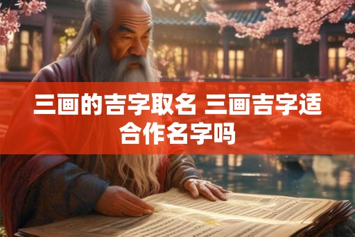 三画的吉字取名 三画吉字适合作名字吗