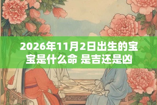2026年11月2日出生的宝宝是什么命 是吉还是凶