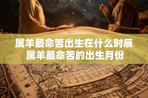 属羊最命苦出生在什么时辰 属羊最命苦的出生月份