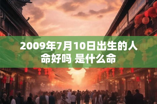 2009年7月10日出生的人命好吗 是什么命
