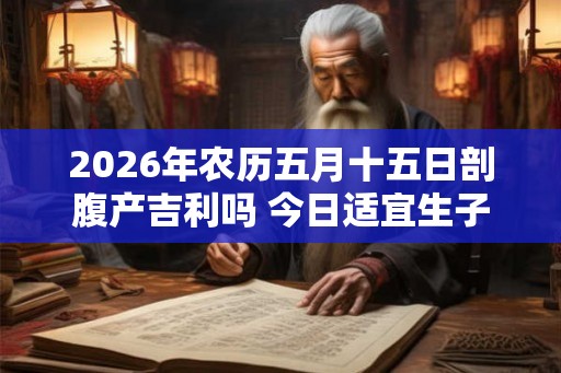 2026年农历五月十五日剖腹产吉利吗 今日适宜生子吗