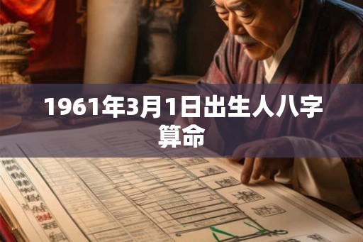 1961年3月1日出生人八字算命