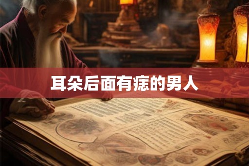 耳朵后面有痣的男人