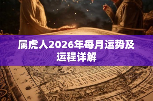属虎人2026年每月运势及运程详解