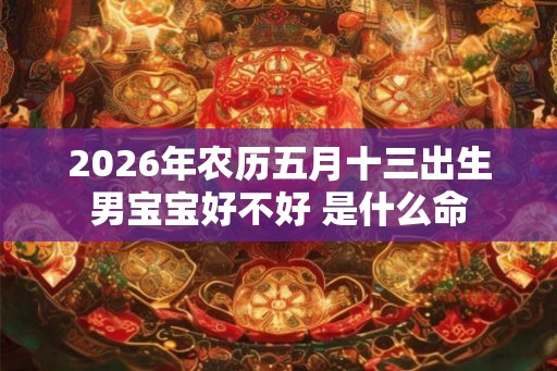 2026年农历五月十三出生男宝宝好不好 是什么命