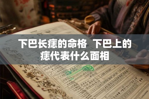 下巴长痣的命格 下巴上的痣代表什么面相 下巴长痣的命格 下巴上的痣代表什么面相