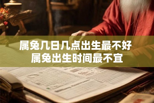 属兔几日几点出生最不好 属兔出生时间最不宜