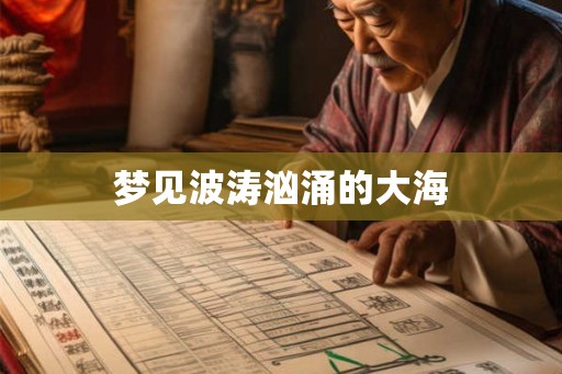 梦见波涛汹涌的大海