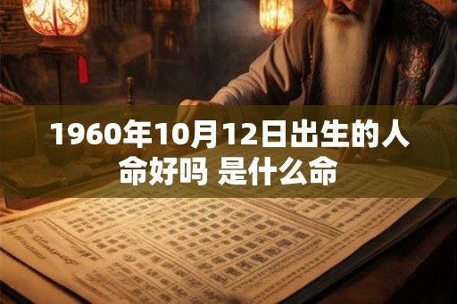 1960年10月12日出生的人命好吗 是什么命