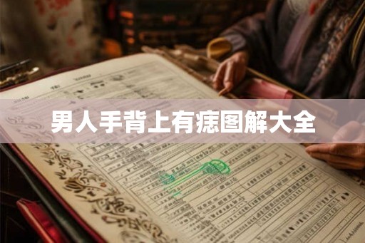 男人手背上有痣图解大全