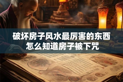 破坏房子风水最厉害的东西 怎么知道房子被下咒