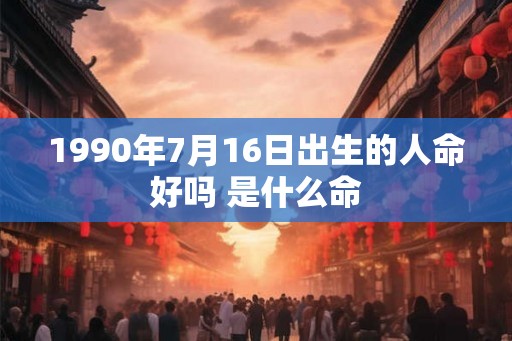 1990年7月16日出生的人命好吗 是什么命