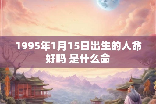 1995年1月15日出生的人命好吗 是什么命