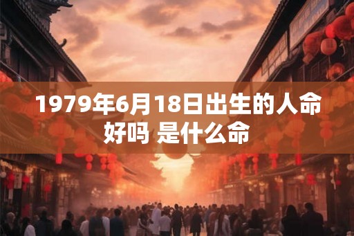 1979年6月18日出生的人命好吗 是什么命