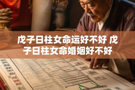 戊子日柱女命运好不好 戊子日柱女命婚姻好不好