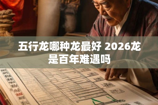 五行龙哪种龙最好 2026龙是百年难遇吗
