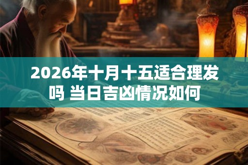 2026年十月十五适合理发吗 当日吉凶情况如何