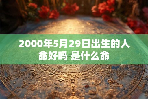2000年5月29日出生的人命好吗 是什么命