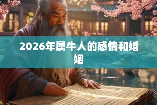 2026年属牛人的感情和婚姻