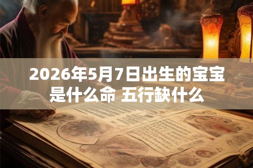 2026年5月7日出生的宝宝是什么命 五行缺什么
