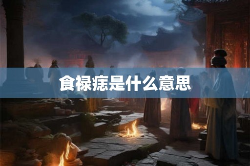 食禄痣是什么意思