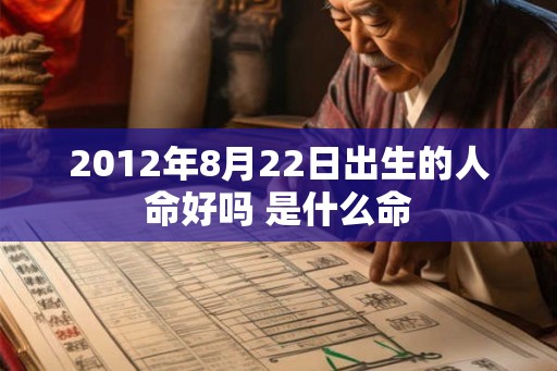 2012年8月22日出生的人命好吗 是什么命 2012年8月22日出生的人命好吗 是什么命