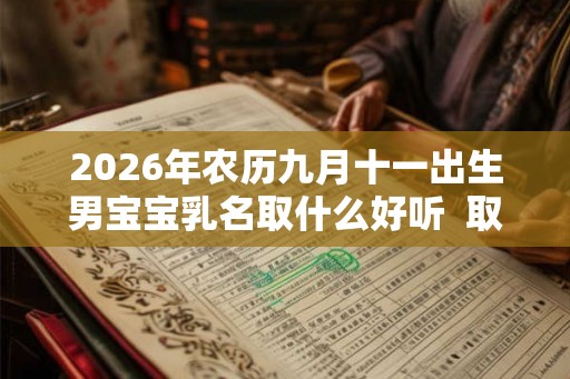 2026年农历九月十一出生男宝宝乳名取什么好听  取名小技巧