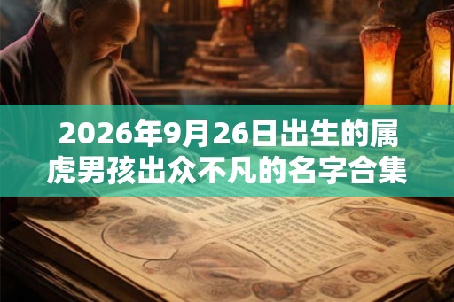 2026年9月26日出生的属虎男孩出众不凡的名字合集