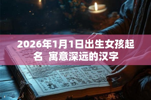 2026年1月1日出生女孩起名 寓意深远的汉字 2026年1月1日出生女孩起名 寓意深远的汉字