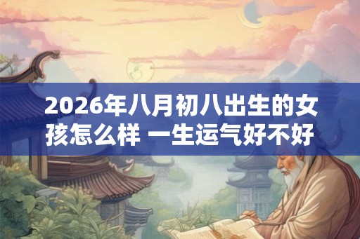 2026年八月初八出生的女孩怎么样 一生运气好不好