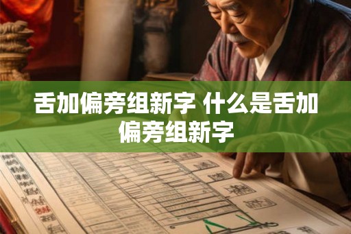 舌加偏旁组新字 什么是舌加偏旁组新字