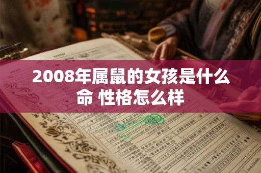 2008年属鼠的女孩是什么命 性格怎么样