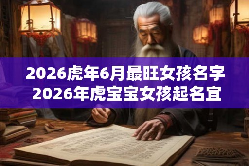 2026虎年6月最旺女孩名字 2026年虎宝宝女孩起名宜用字