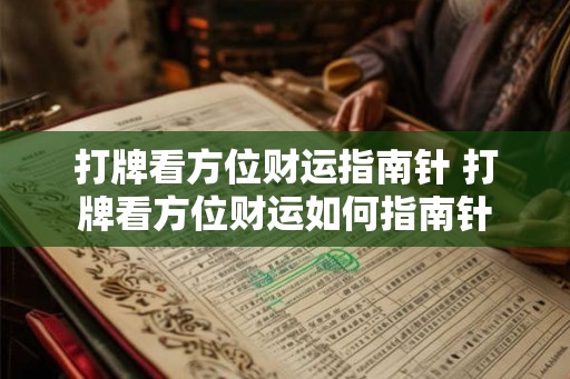 打牌看方位财运指南针 打牌看方位财运如何指南针