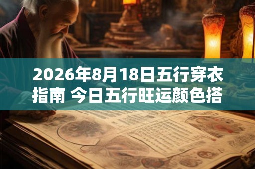 2026年8月18日五行穿衣指南 今日五行旺运颜色搭配