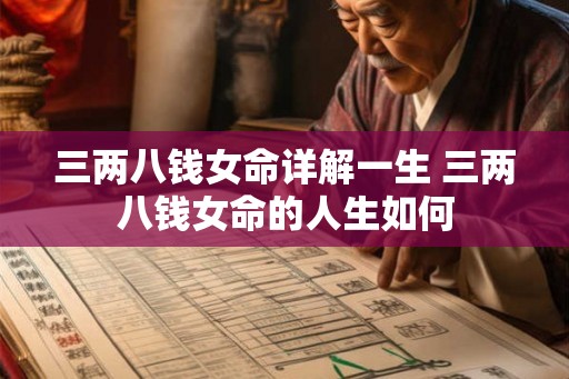三两八钱女命详解一生 三两八钱女命的人生如何